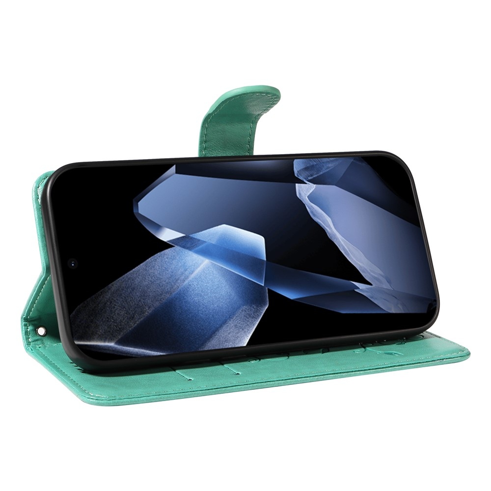 Flowers knižkové puzdro na OnePlus 13 - modrozelené