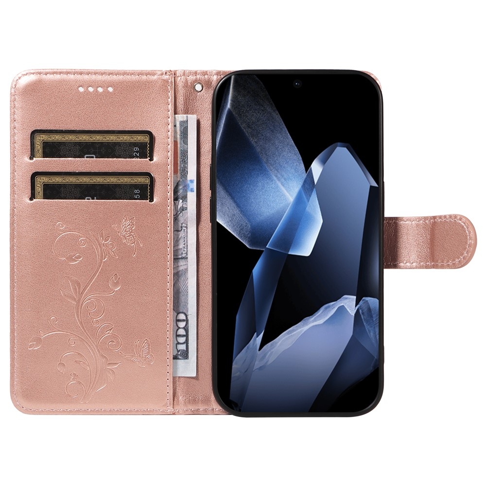 Flowers knižkové puzdro na OnePlus 13 - ružovozlaté