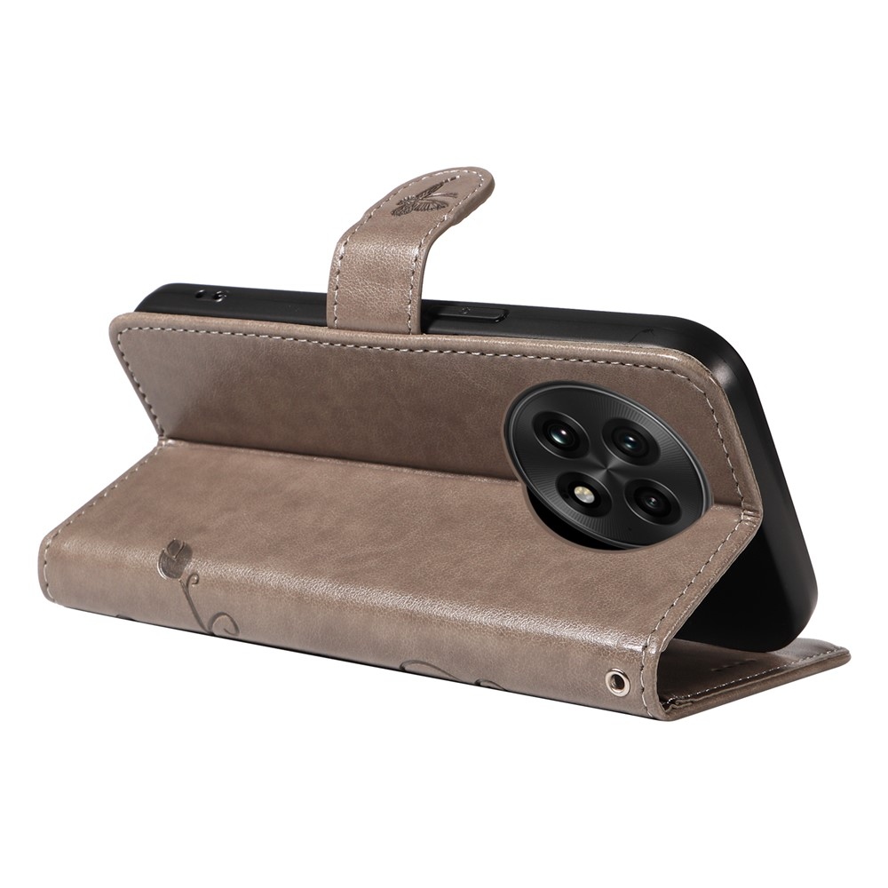 Flowers knižkové puzdro na OnePlus 13 - šedé