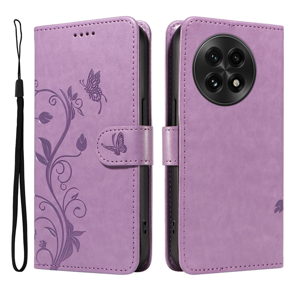 Flowers knižkové puzdro na OnePlus 13 - svetlofialové