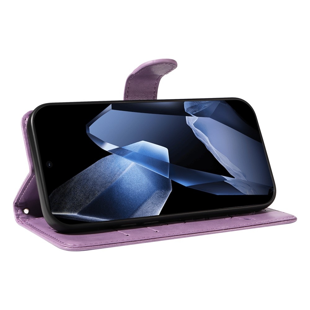 Flowers knižkové puzdro na OnePlus 13 - svetlofialové