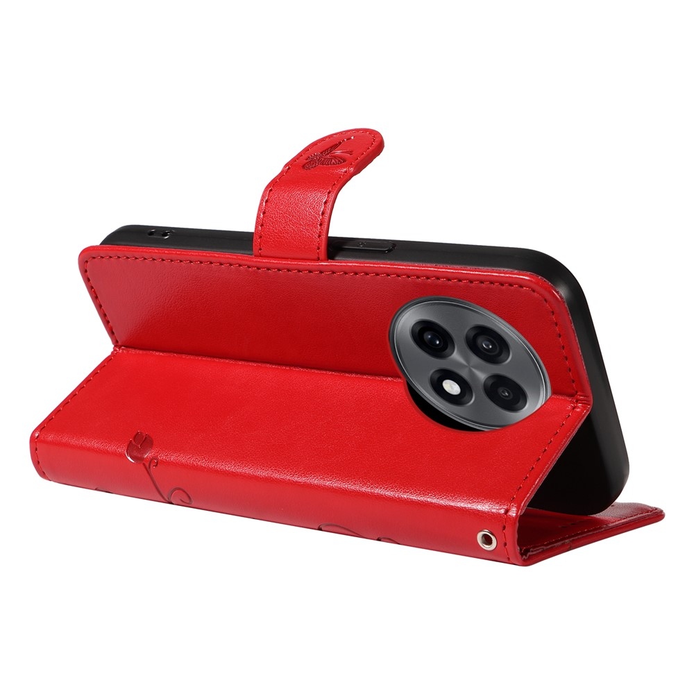 Flowers knižkové puzdro na OnePlus 13R 5G - červené