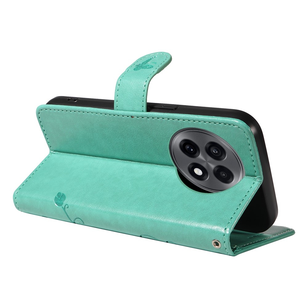 Flowers knižkové puzdro na OnePlus 13R 5G - modrozelené