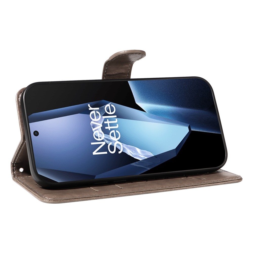 Flowers knižkové púzdro na OnePlus 13R 5G - šedé