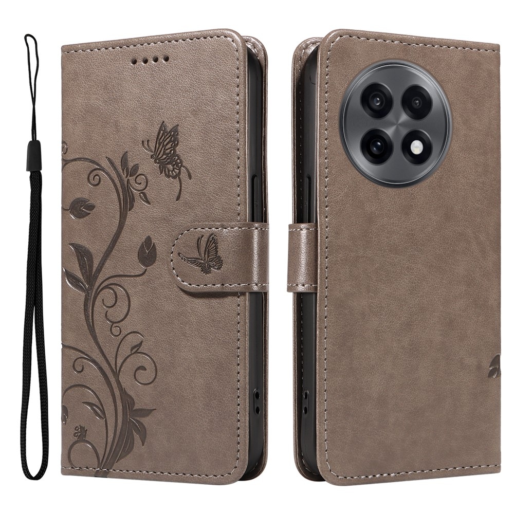 Flowers knižkové púzdro na OnePlus 13R 5G - šedé