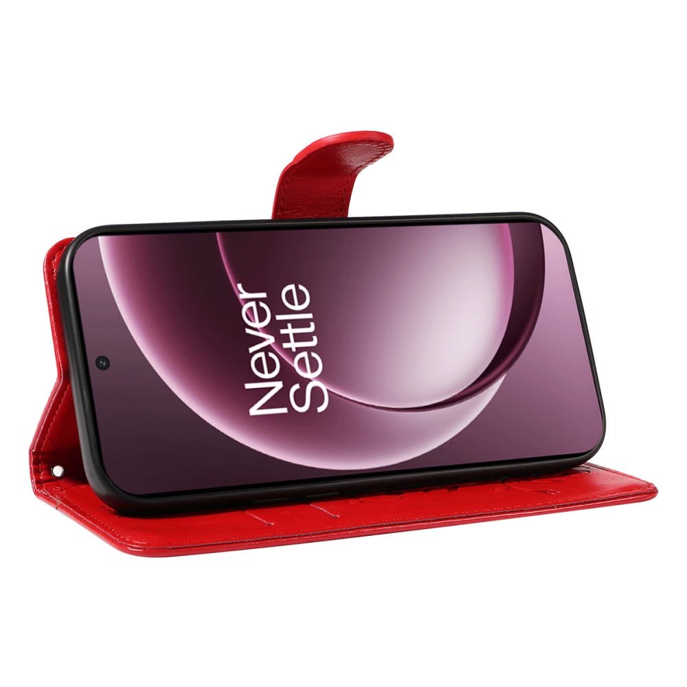 Flowers knižkové puzdro na OnePlus 15 5G - červené