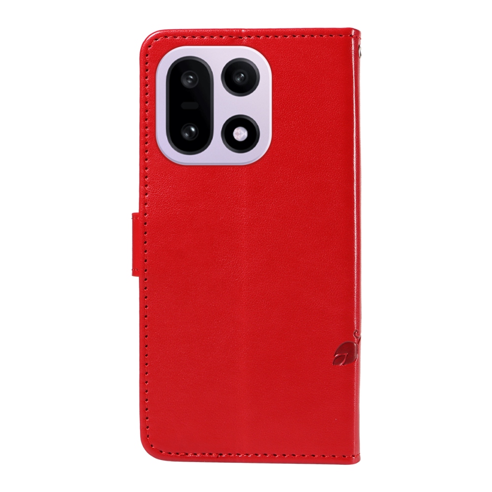 Flowers knižkové puzdro na OnePlus 15 5G - červené