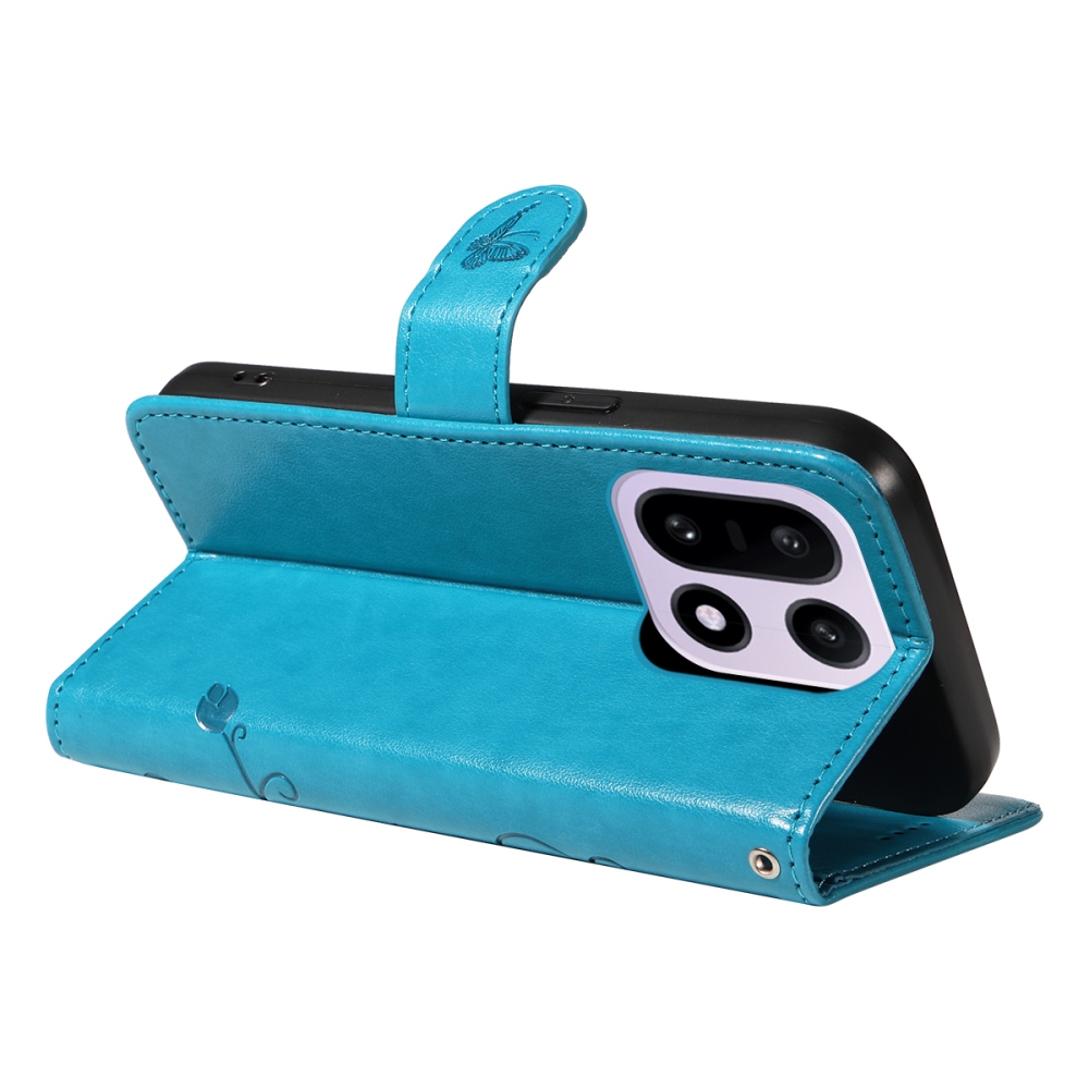 Flowers knižkové puzdro na OnePlus 15 5G - modré