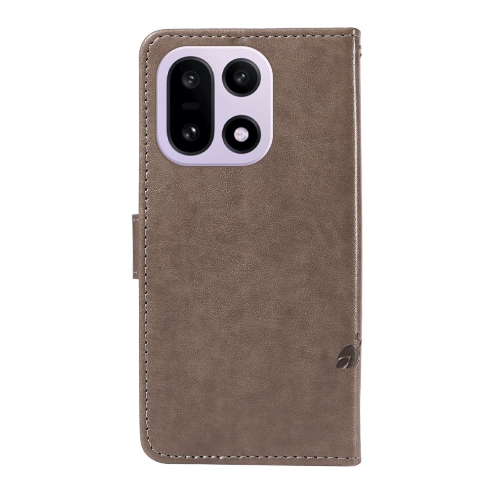 Flowers knižkové puzdro na OnePlus 15 5G - šedé