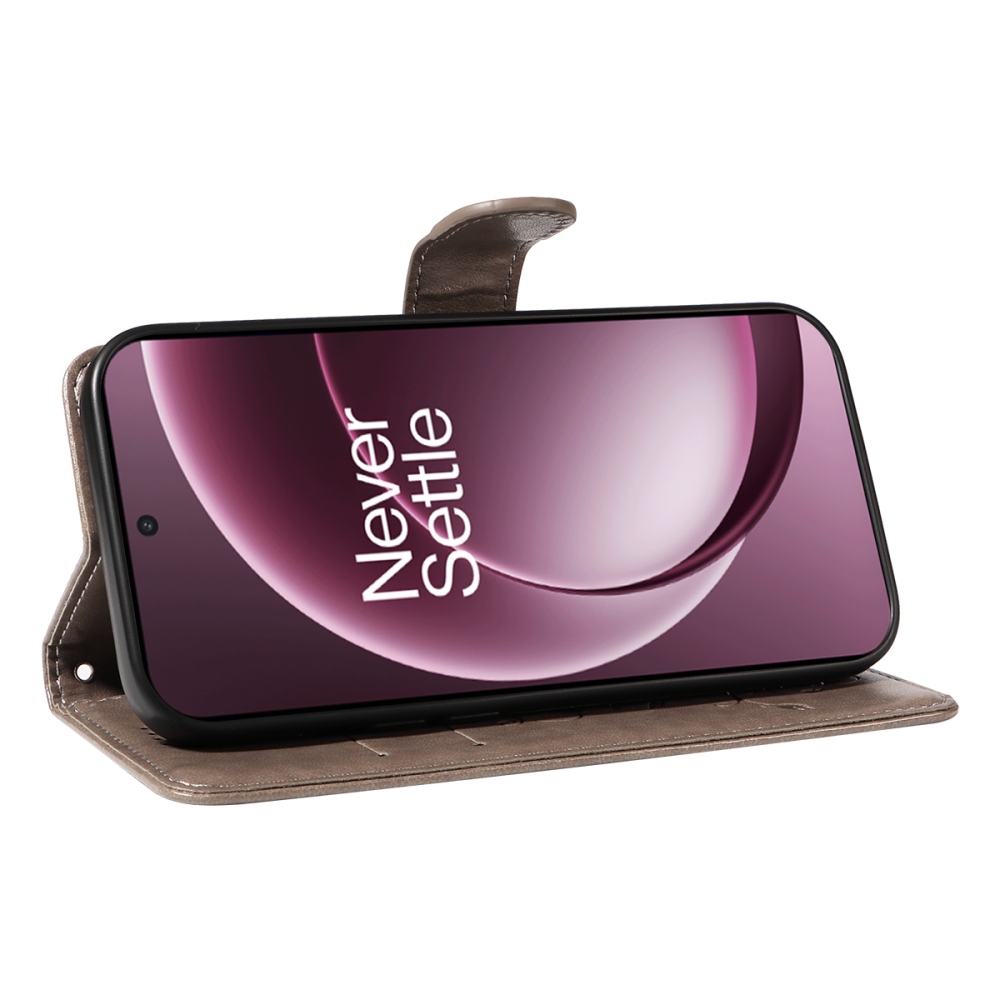 Flowers knižkové puzdro na OnePlus 15 5G - šedé