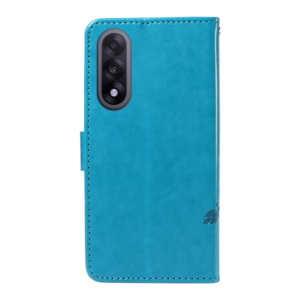 Flowers knižkové púzdro na OnePlus Nord 5 5G - modré