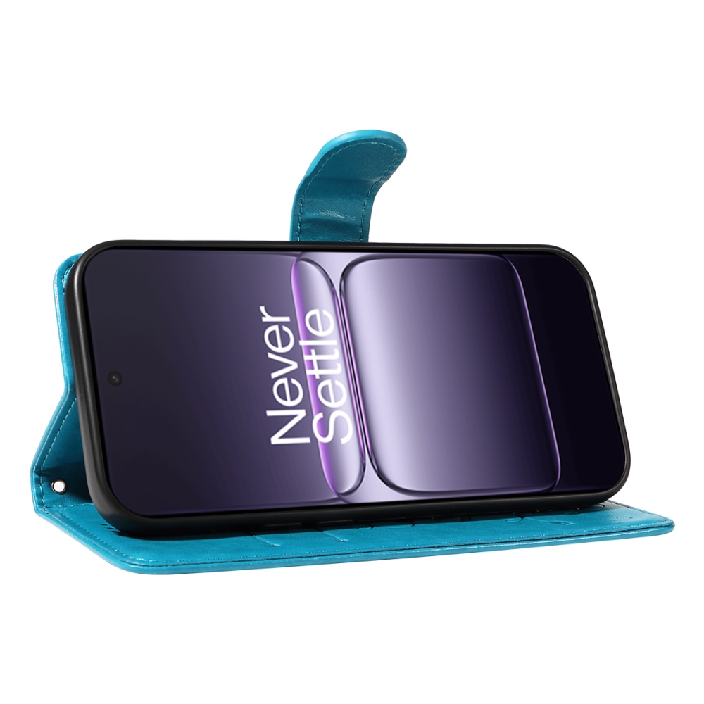 Flowers knižkové púzdro na OnePlus Nord CE5 5G - modré