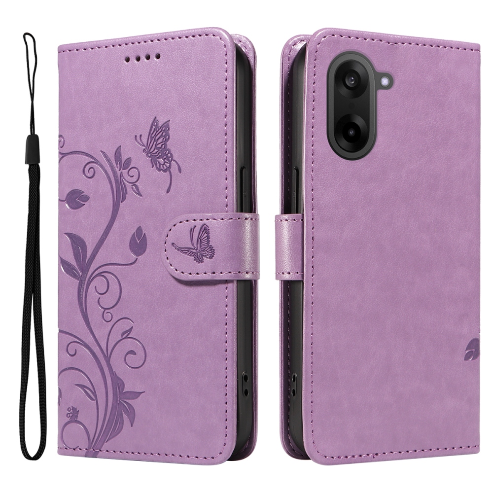 Flowers knižkové puzdro na OnePlus Nord CE5 5G - svetlofialové