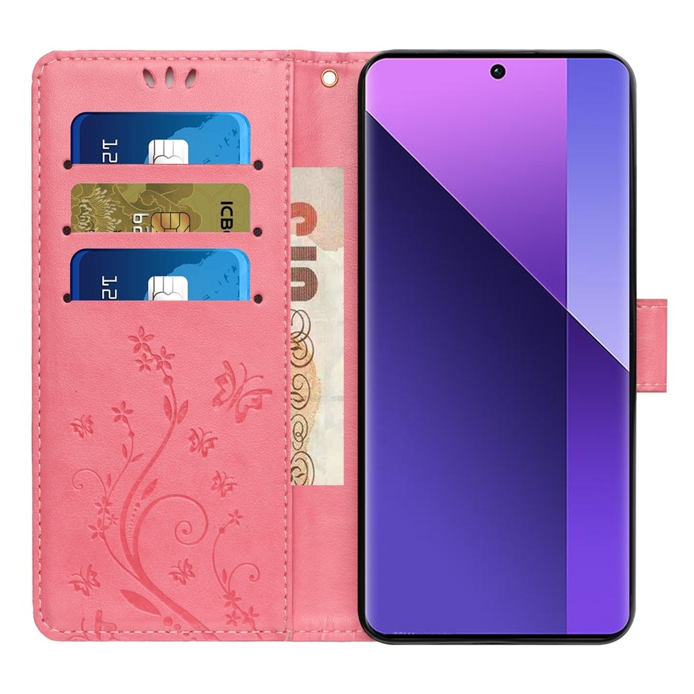 Flowers knižkové puzdro na Oppo Reno 16 Pro 5G - ružové