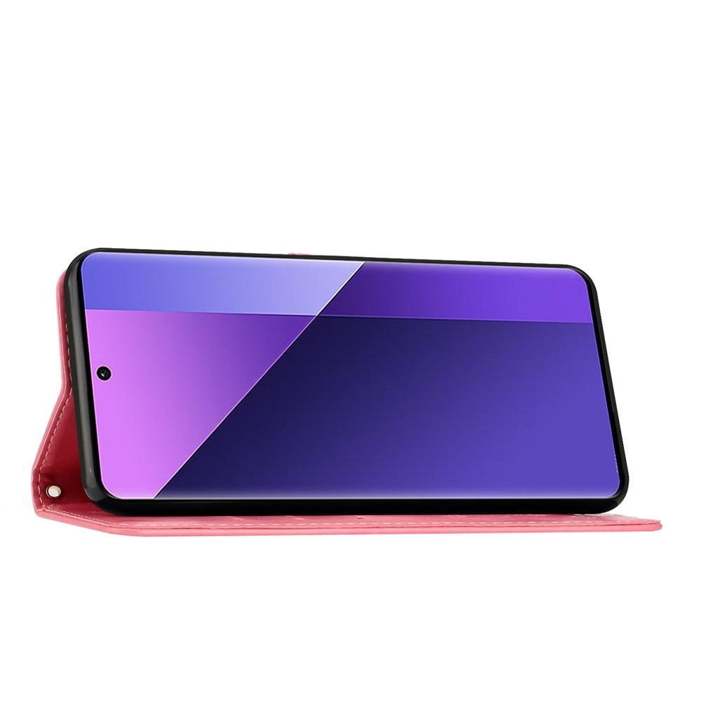 Flowers knižkové puzdro na Oppo Reno 16 Pro 5G - ružové