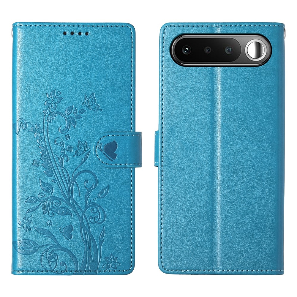 Flowers knižkové puzdro na Realme 16 5G - modré