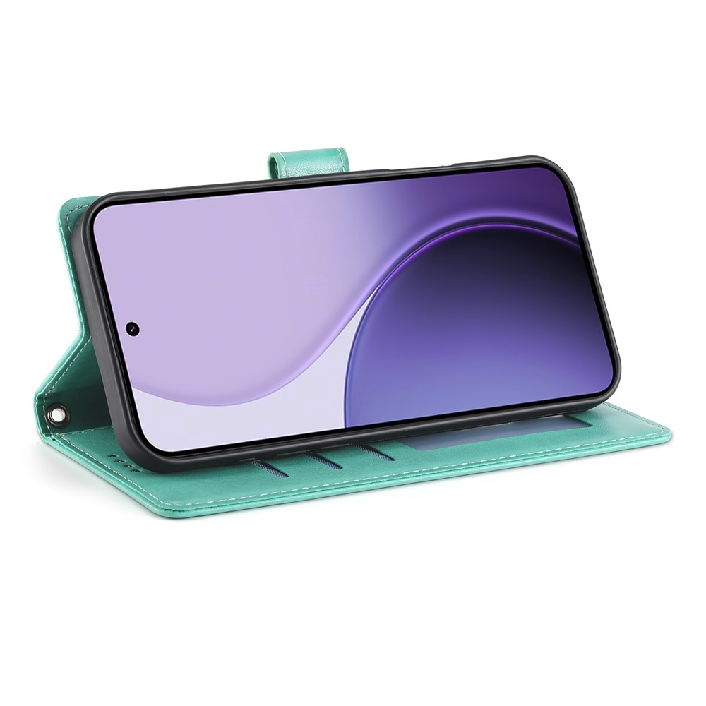 Flowers knižkové puzdro na Realme 16 5G - modrozelené