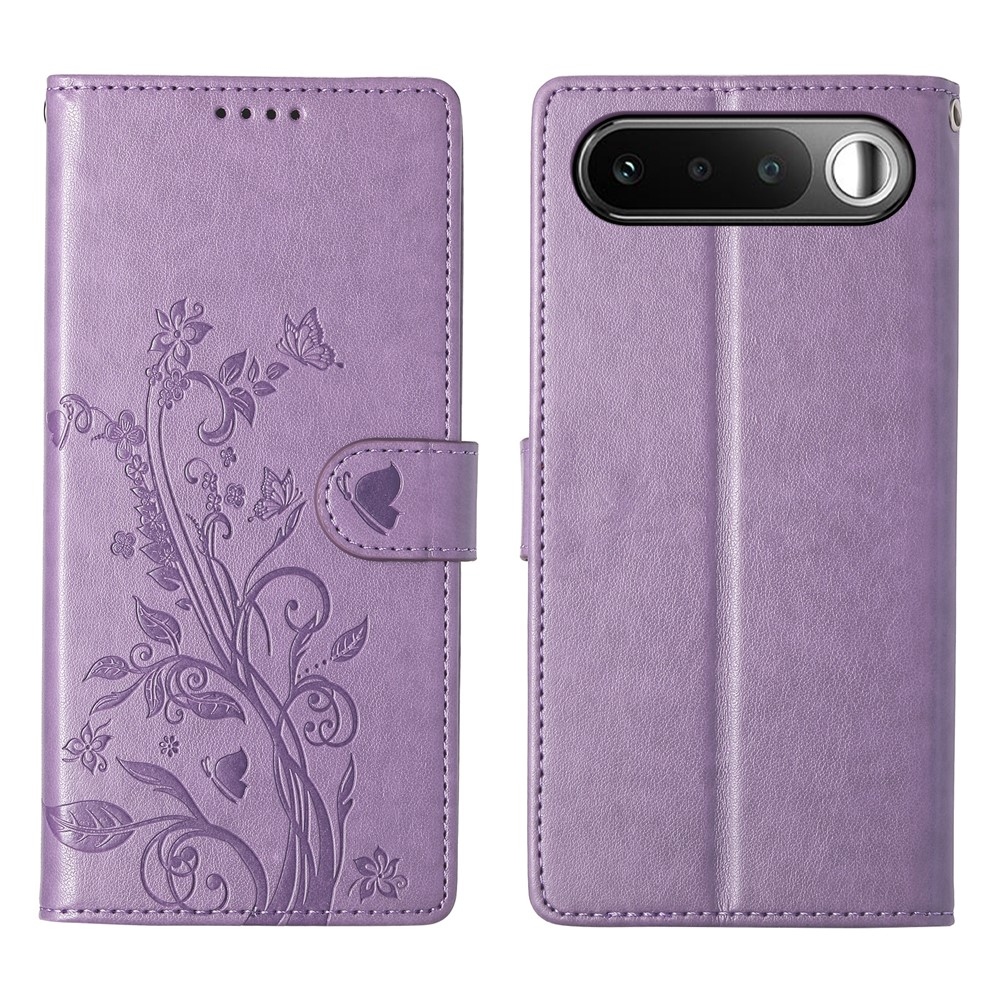 Flowers knižkové puzdro na Realme 16 5G - svetlofialové