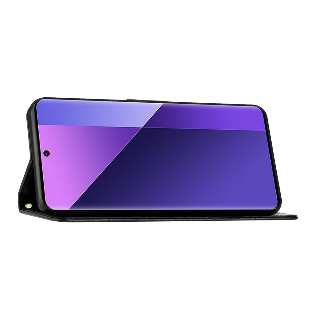 Flowers knižkové púzdro na Samsung Galaxy A57 5G - čierne