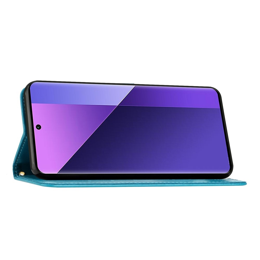 Flowers knižkové púzdro na Samsung Galaxy A57 5G - modré