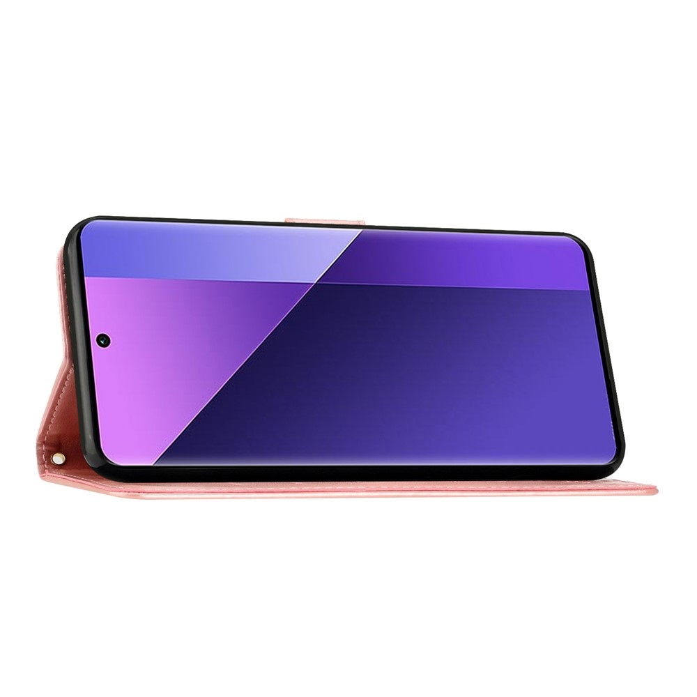 Flowers knižkové púzdro na Samsung Galaxy A57 5G - ružovozlaté