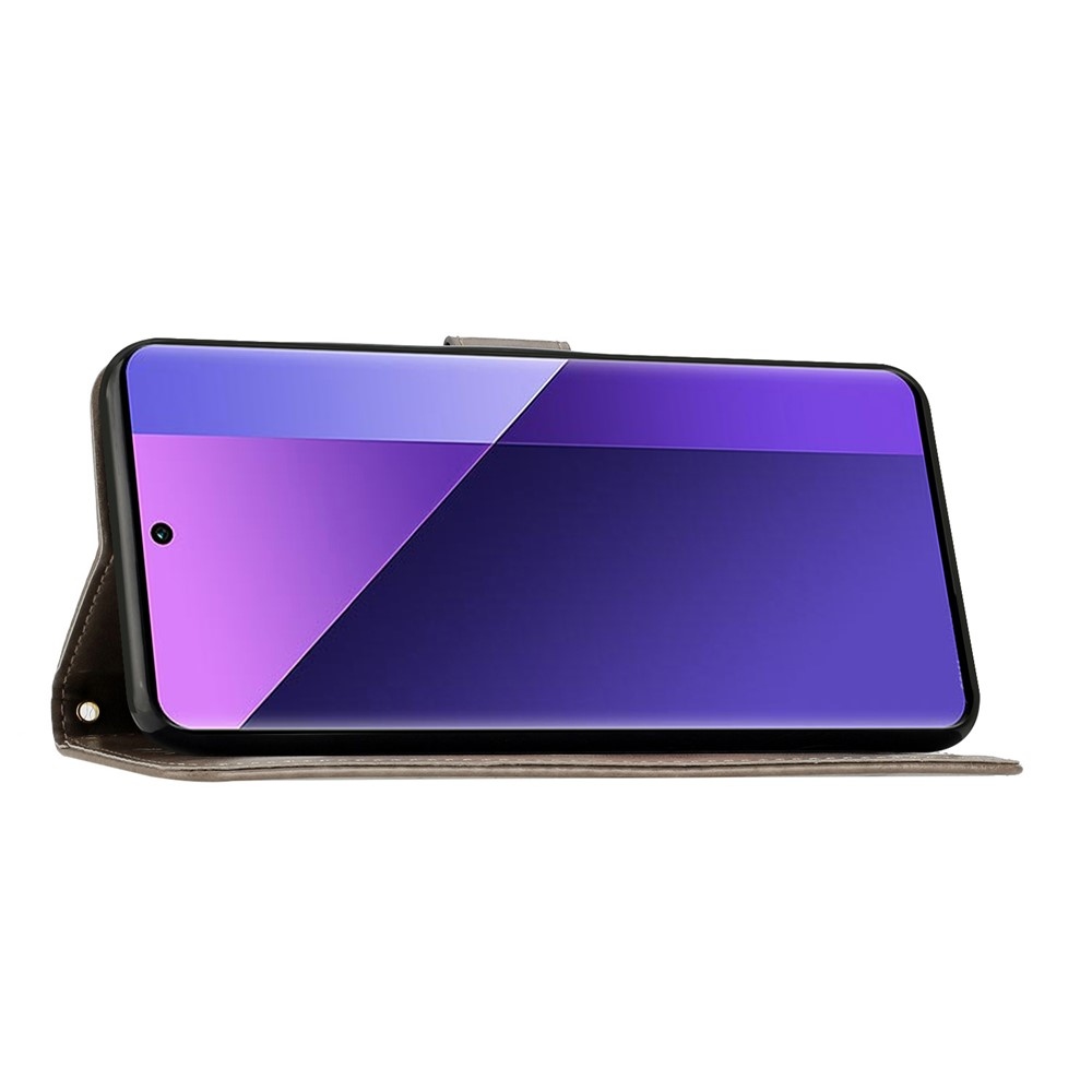 Flowers knižkové púzdro na Samsung Galaxy A57 5G - šedé