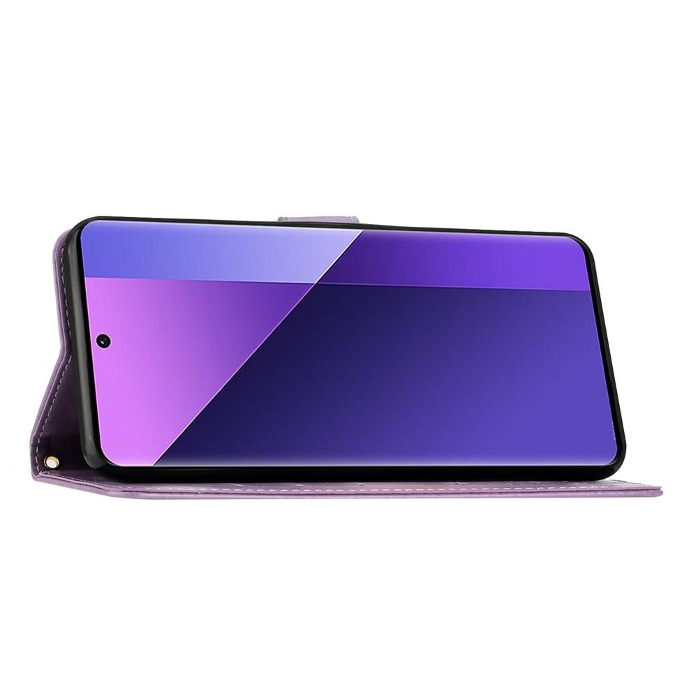 Flowers knižkové púzdro na Samsung Galaxy A57 5G - svetlofialové