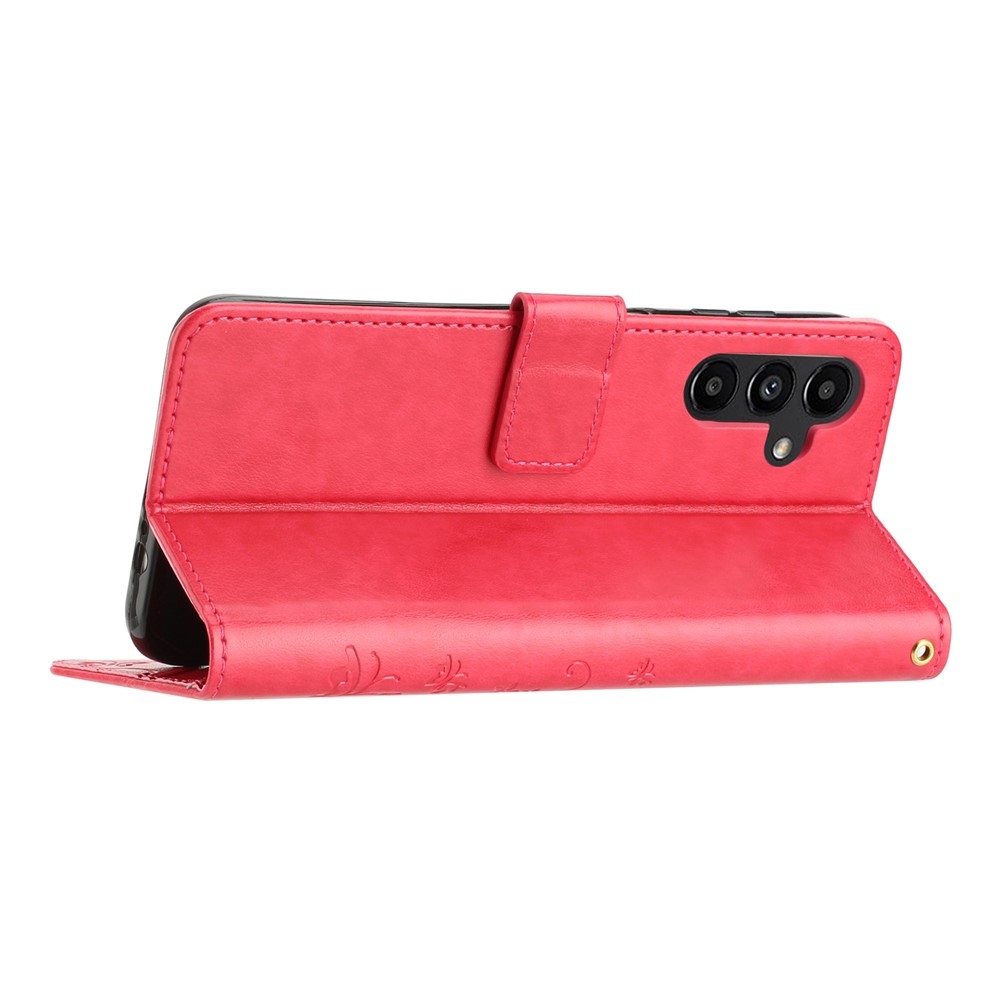 Flowers knižkové púzdro na Samsung Galaxy S26+ - červené