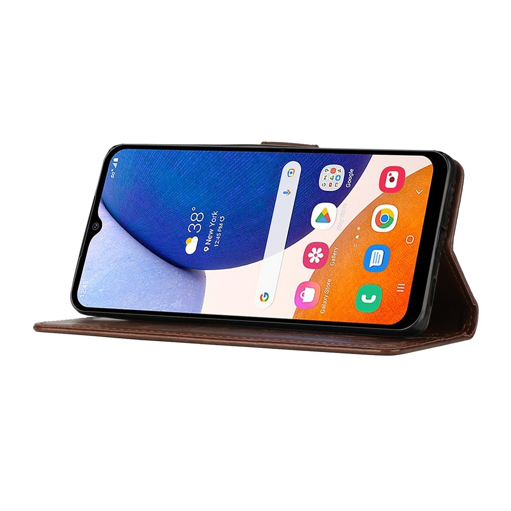 Flowers knižkové púzdro na Samsung Galaxy S26+ - hnedé