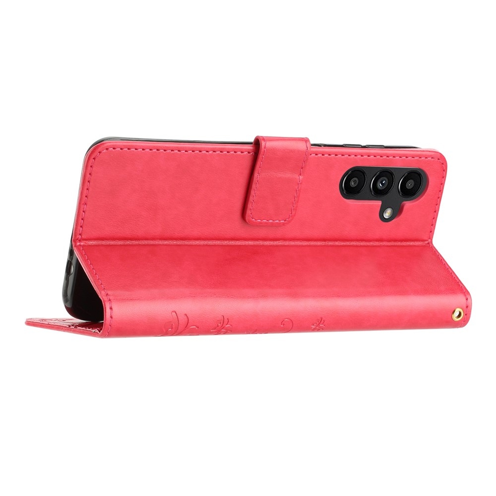 Flowers knižkové púzdro na Samsung Galaxy S26/S26 Pro - červené