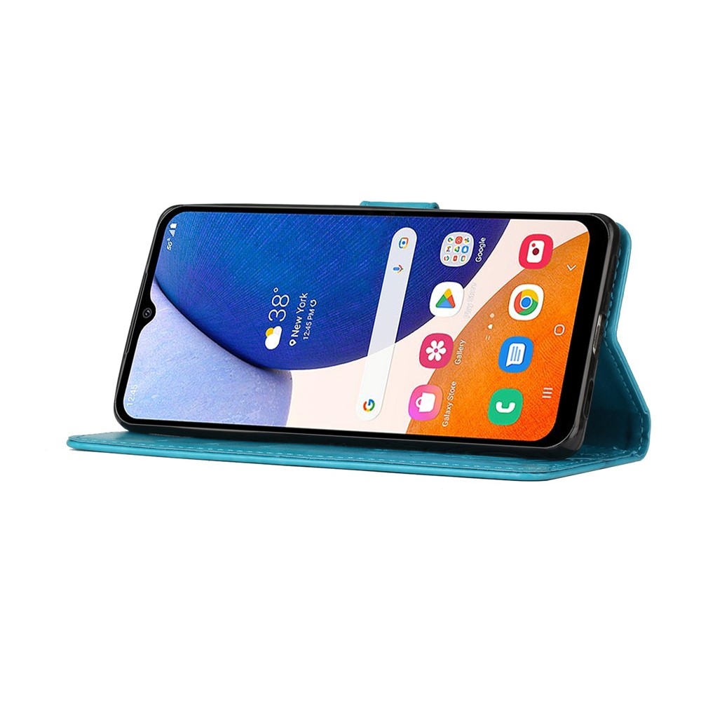 Flowers knižkové púzdro na Samsung Galaxy S26/S26 Pro - modré