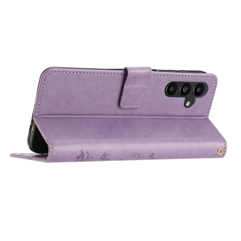 Flowers knižkové púzdro na Samsung Galaxy S26/S26 Pro - svetlofialové
