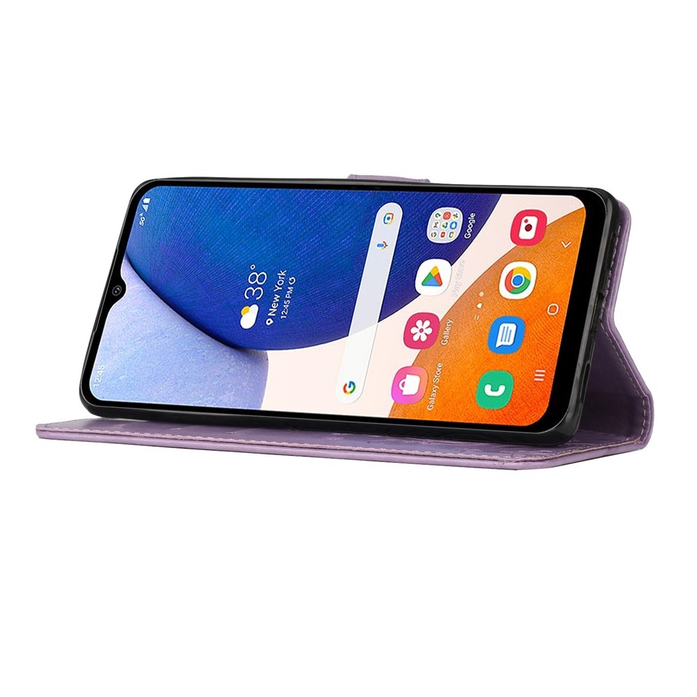 Flowers knižkové púzdro na Samsung Galaxy S26/S26 Pro - svetlofialové