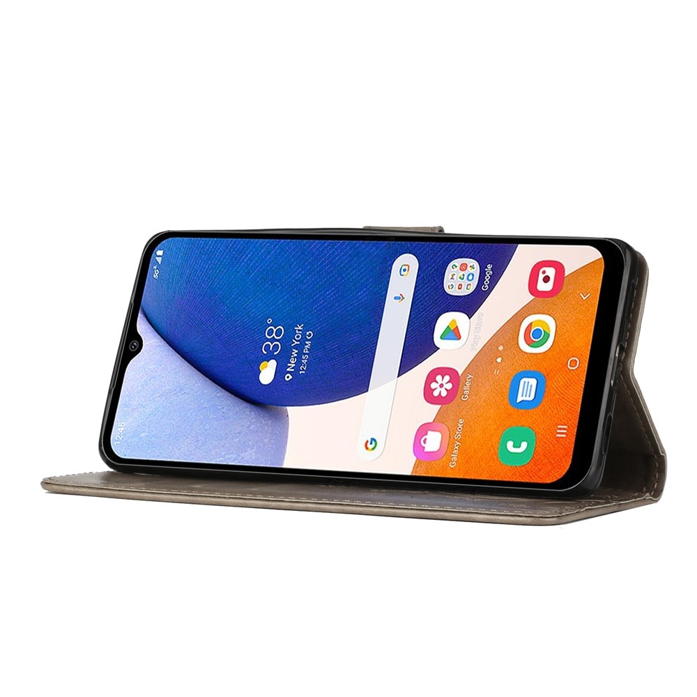 Flowers knižkové púzdro na Samsung Galaxy S26+ - šedé