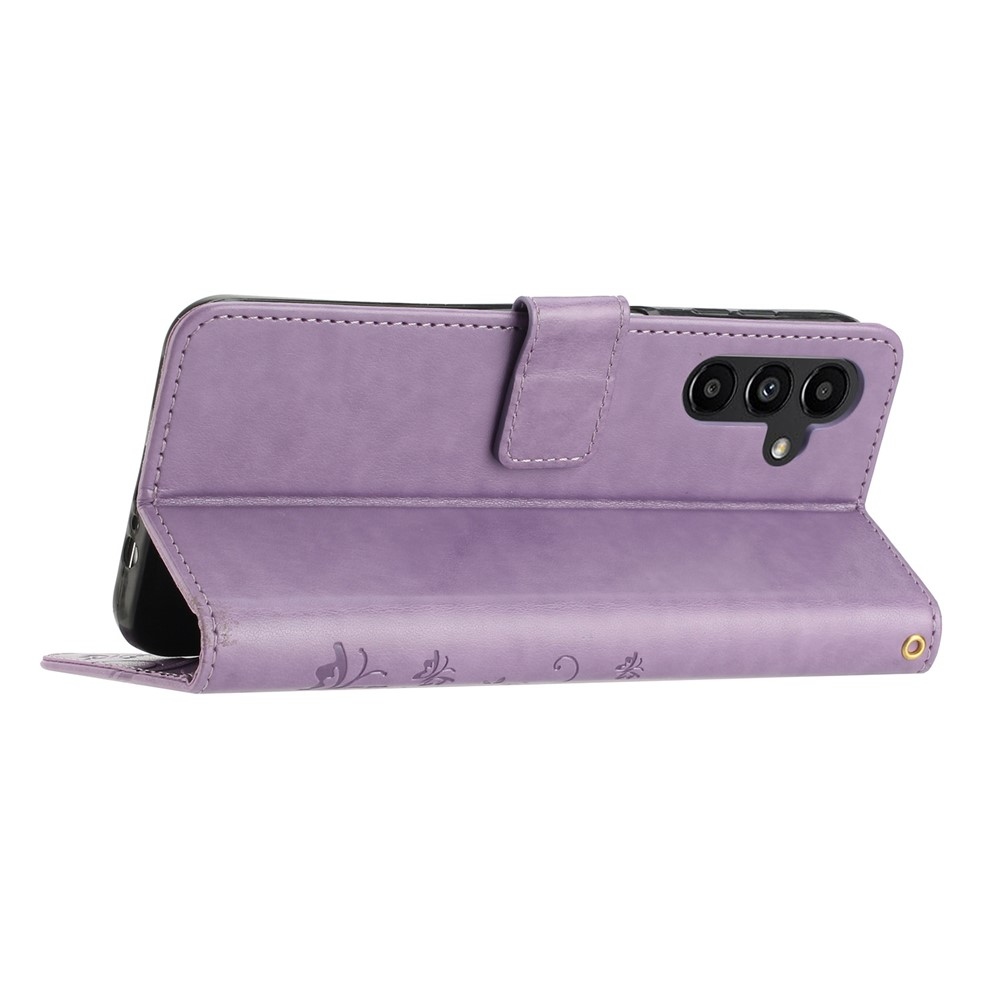 Flowers knižkové púzdro na Samsung Galaxy S26+ - svetlofialové