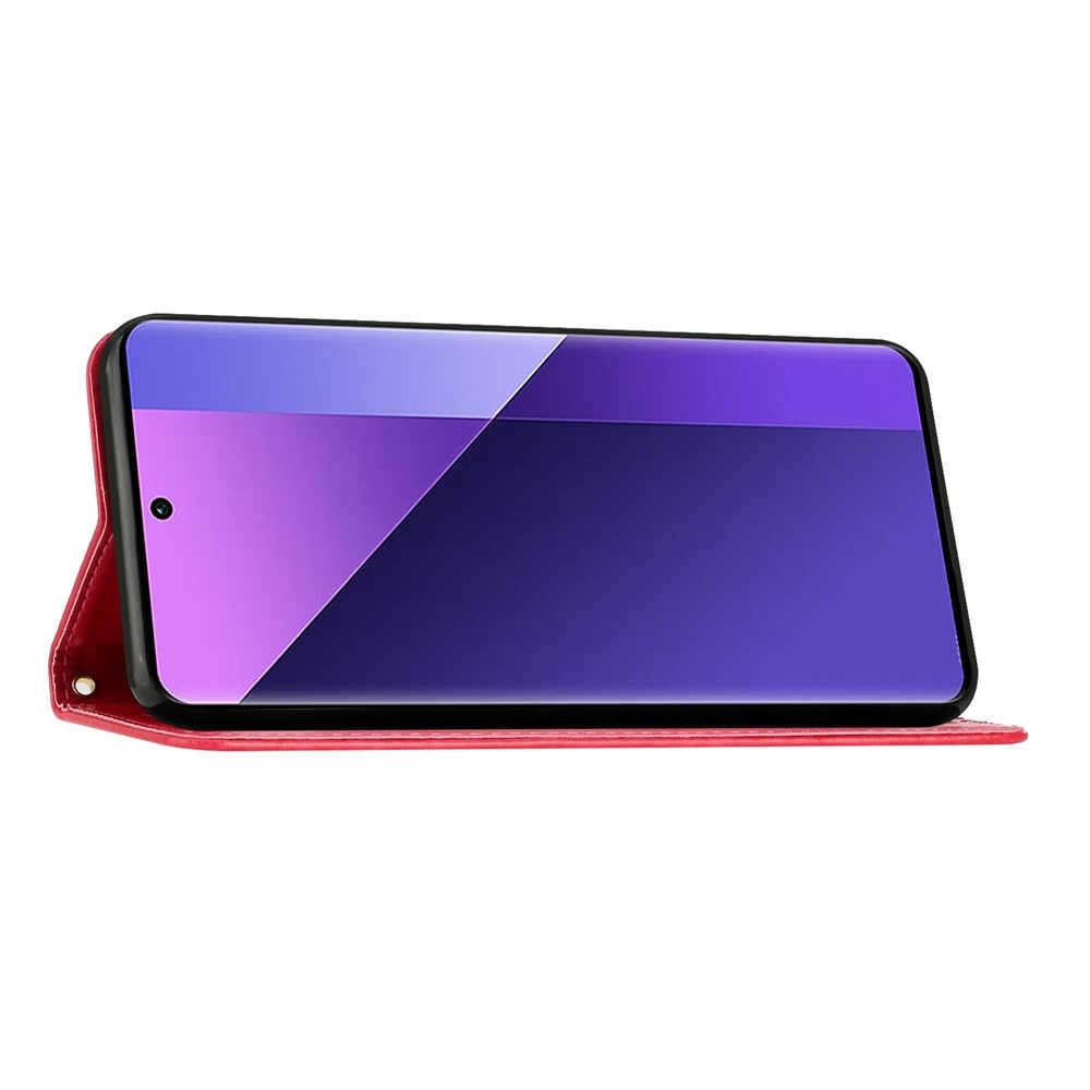 Flowers knižkové púzdro na Samsung Galaxy S26 Ultra - červené