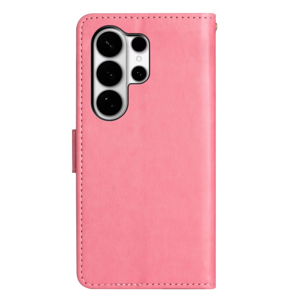 Flowers knižkové púzdro na Samsung Galaxy S26 Ultra - ružové