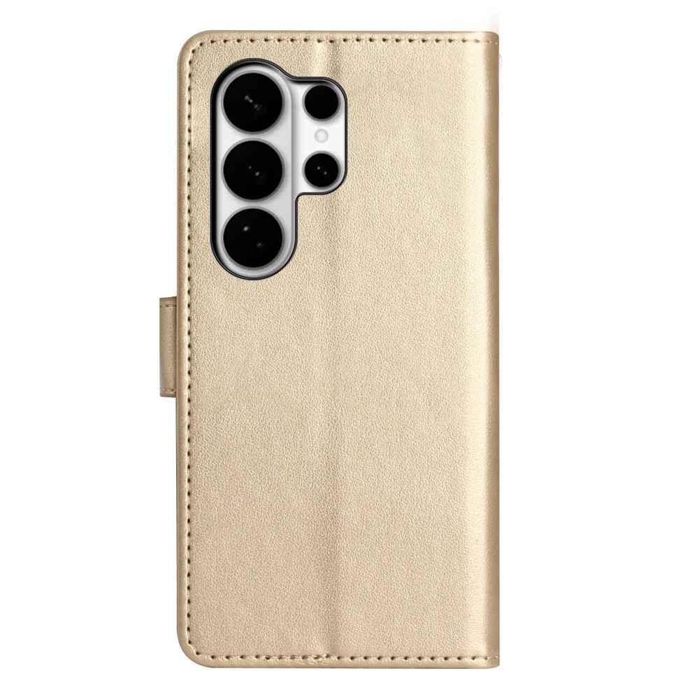 Flowers knižkové púzdro na Samsung Galaxy S26 Ultra - zlaté