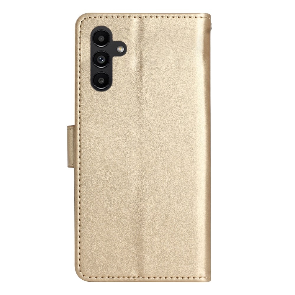 Flowers knižkové púzdro na Samsung Galaxy S26+ - zlaté