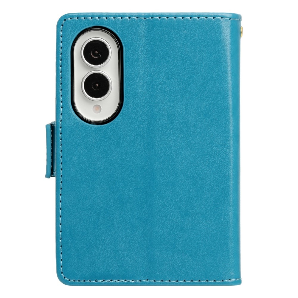 Flowers knižkové púzdro na Samsung Galaxy Z Fold8 5G - modré