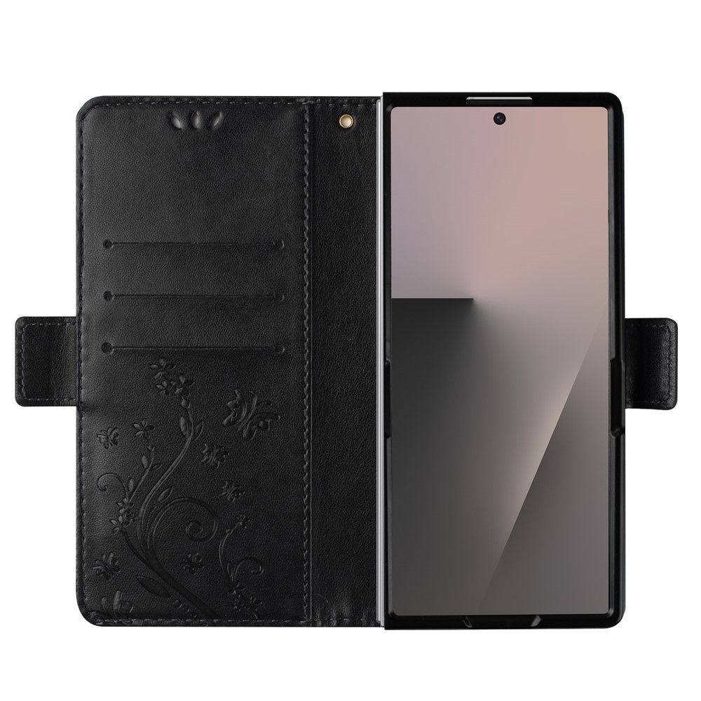Flowers knižkové púzdro na Samsung Galaxy Z Fold8 Ultra 5G - čierne