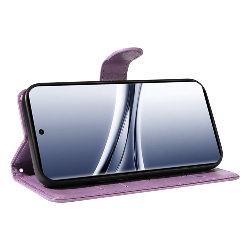 Flowers knižkové puzdro na Xiaomi Poco M8 5G/Redmi Note 15 5G/Note 15 4G - fialové