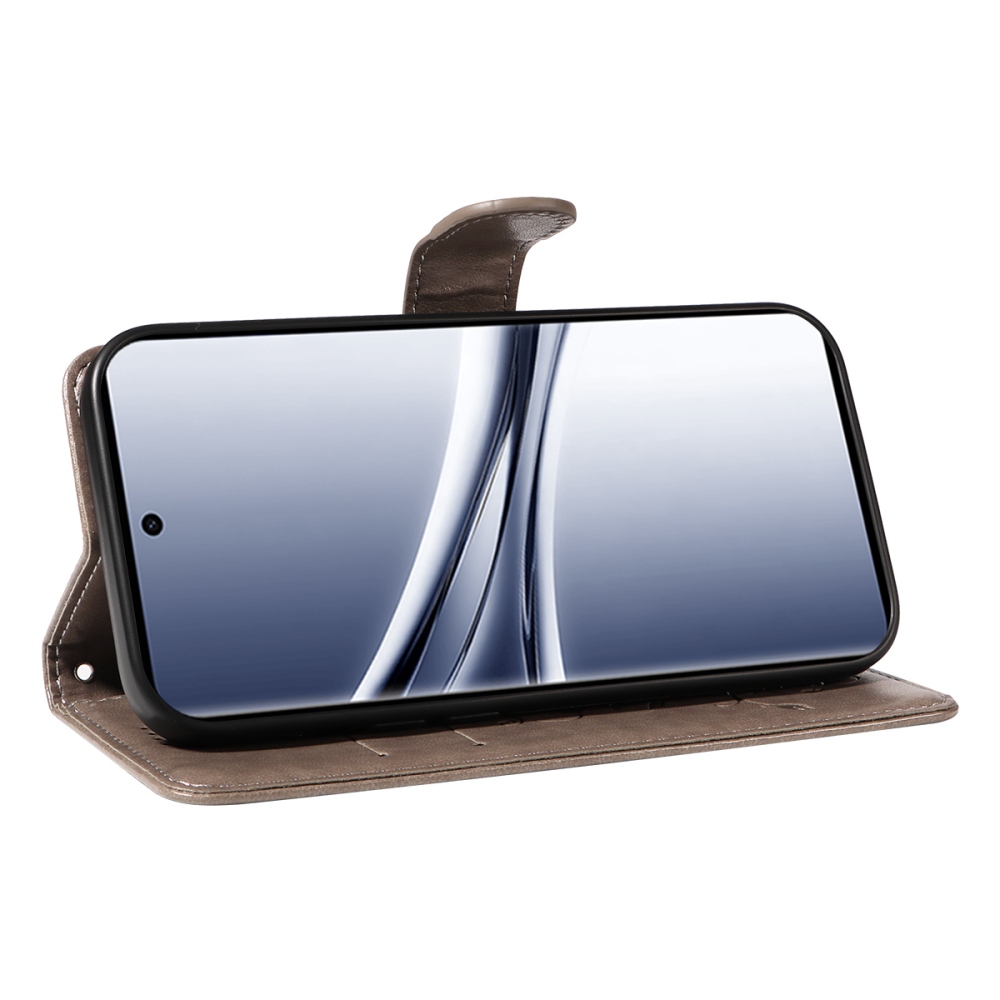 Flowers knižkové púzdro na Xiaomi Poco M8 5G/Redmi Note 15 5G/Note 15 4G - šedé