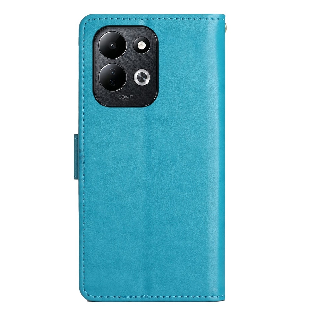 Flowers knižkové púzdro na Xiaomi Redmi 17 4G/5G - modré