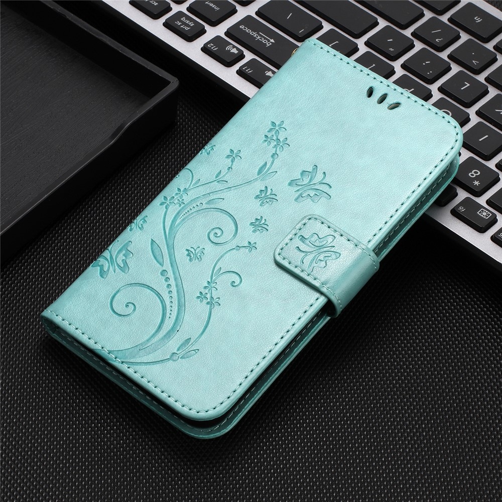 Flowers knižkové púzdro na Xiaomi Redmi 17 4G/5G - modrozelené