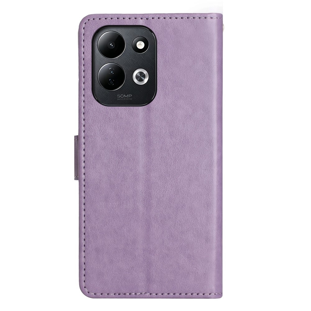 Flowers knižkové púzdro na Xiaomi Redmi 17 4G/5G - svetlofialové