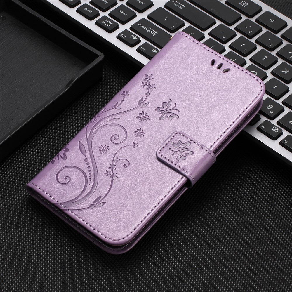 Flowers knižkové púzdro na Xiaomi Redmi 17 4G/5G - svetlofialové