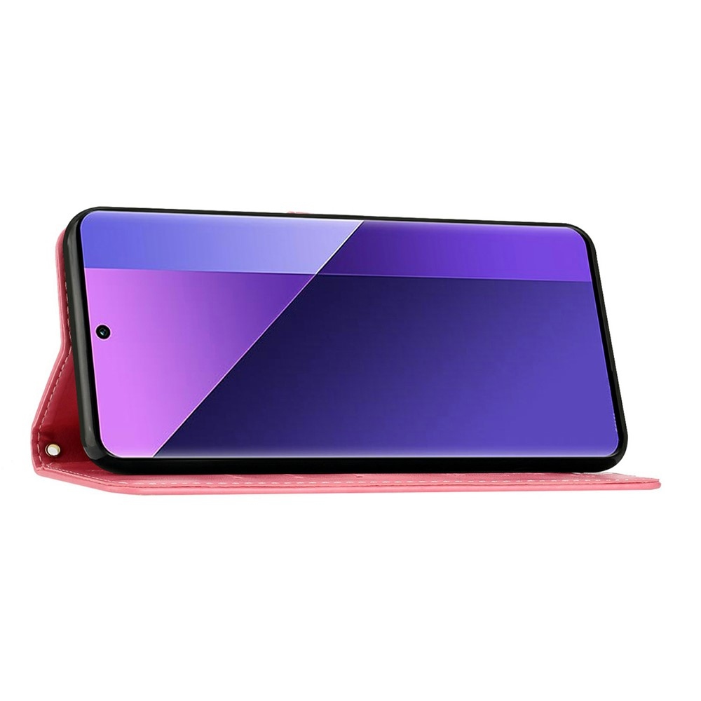 Flowers knižkové púzdro na Xiaomi Redmi Note 15 Pro 4G - ružové