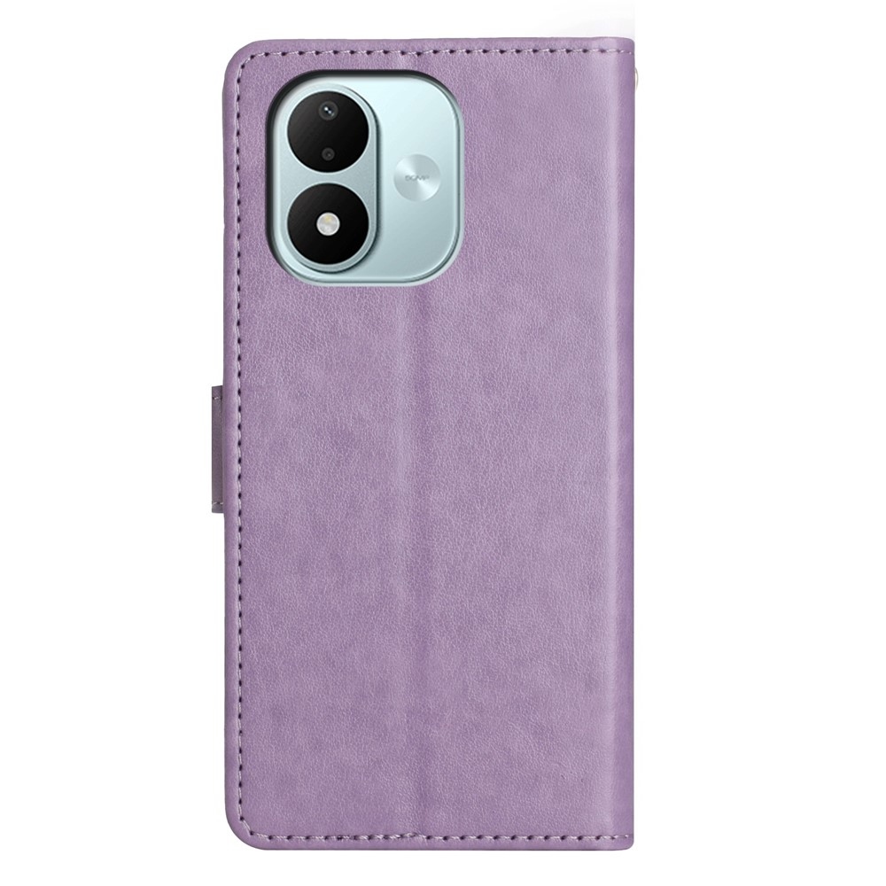 Flowers knižkové puzdro na Xiaomi Redmi Note 17 4G/5G - svetlofialové