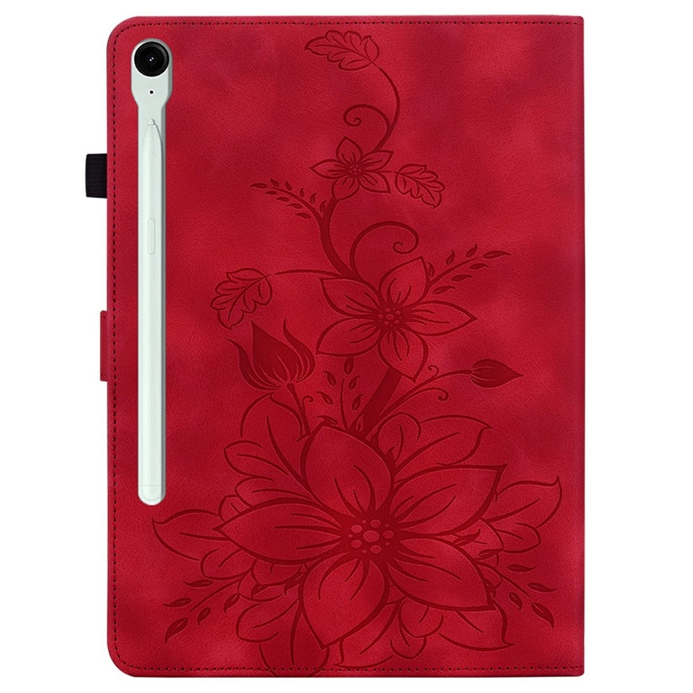 Flowers zatváracie púzdro na Samsung Galaxy Tab S11 - červené